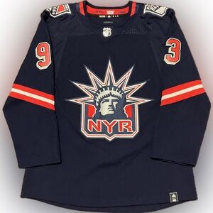 New York Rangers Mika Zibanejad Reverse Retro 1.0 Adidas NHL Hockey Jersey 46